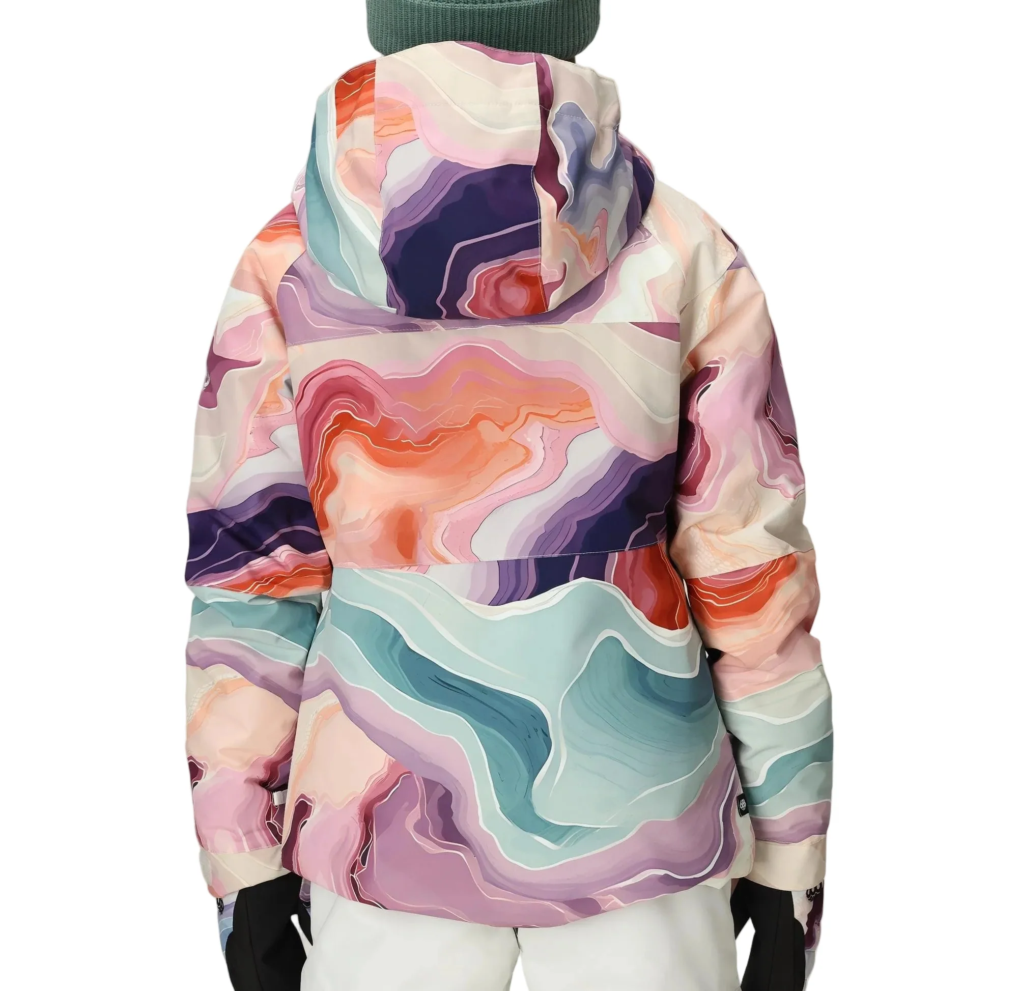 686 Athena Insulated Jacket - Girls Sedimentar - Image 2