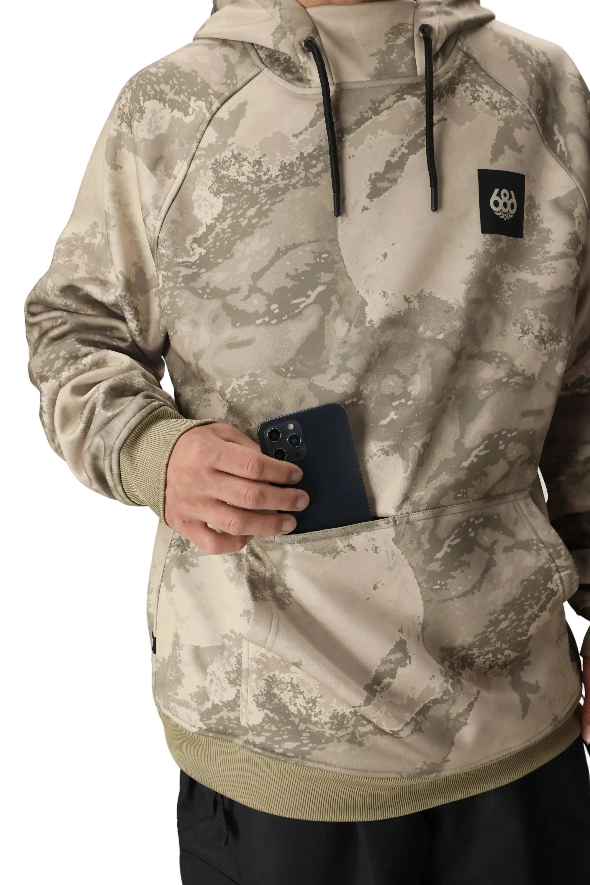 686 Bonded Fleece Hoody - Mens - Limestone Hemisphere - Image 2