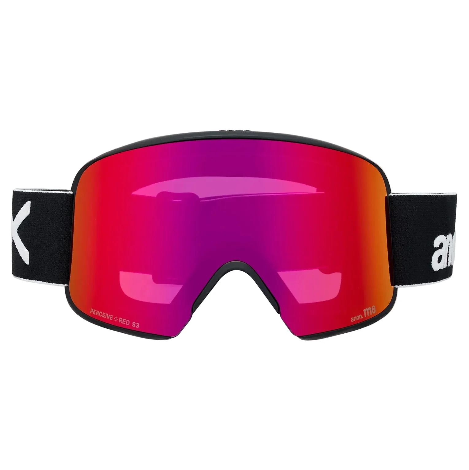 ANON M6 goggles - Black w/ Sunny Red - Image 2