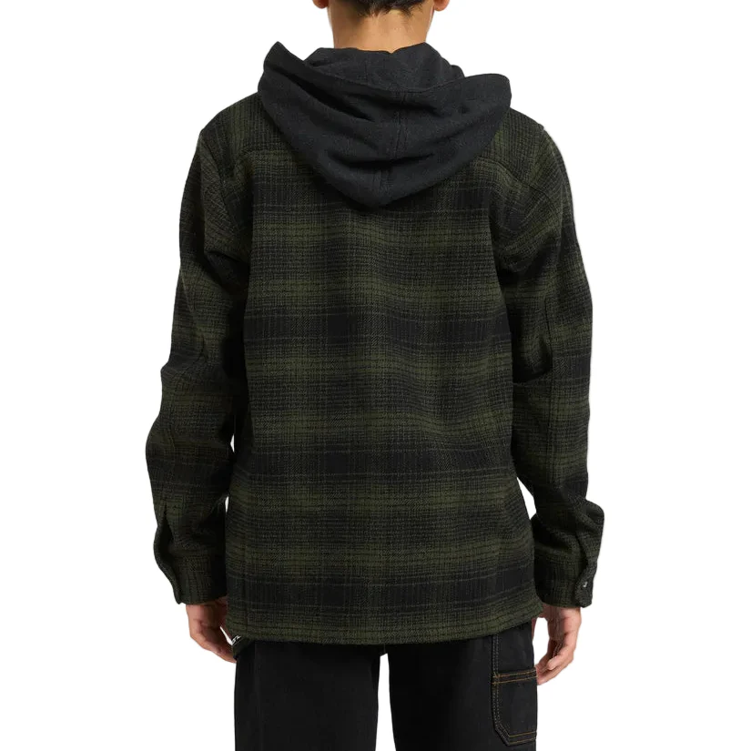 BILLABONG Baja Surf Flannel Long Sleeve Shirt - Boys - Black - Image 2