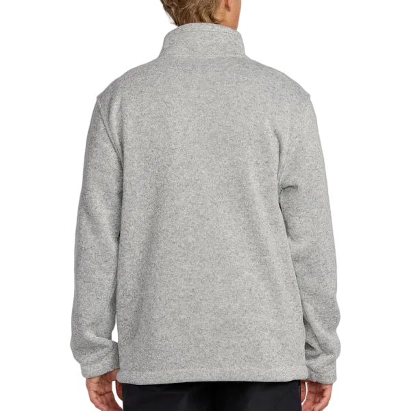 BILLABONG Boundary Mock Zip Up Jacket - Mens - Grey Heather - Image 2