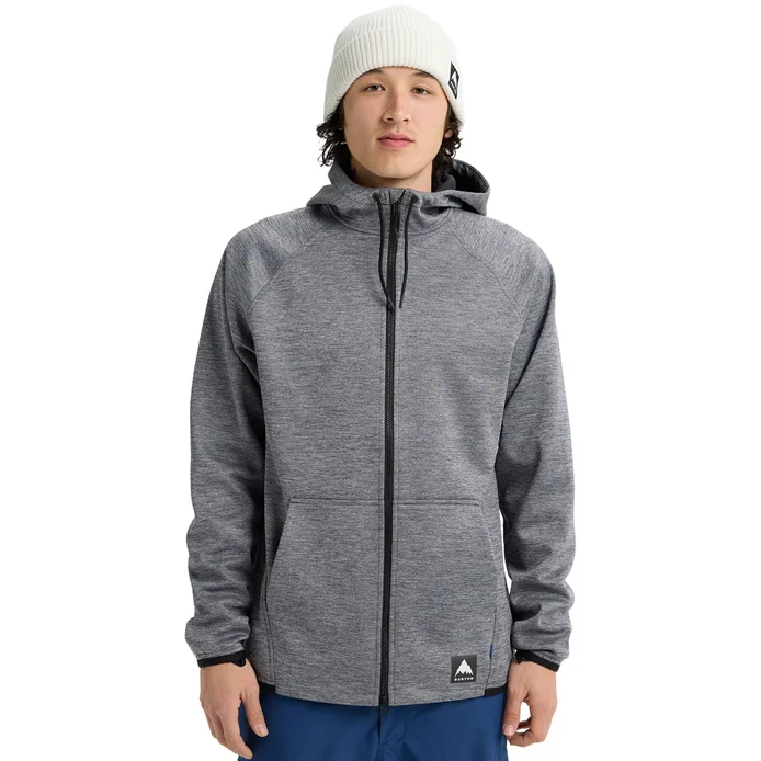 BURTON Crown Weatherproof Full zip -Black Heather - Image 3