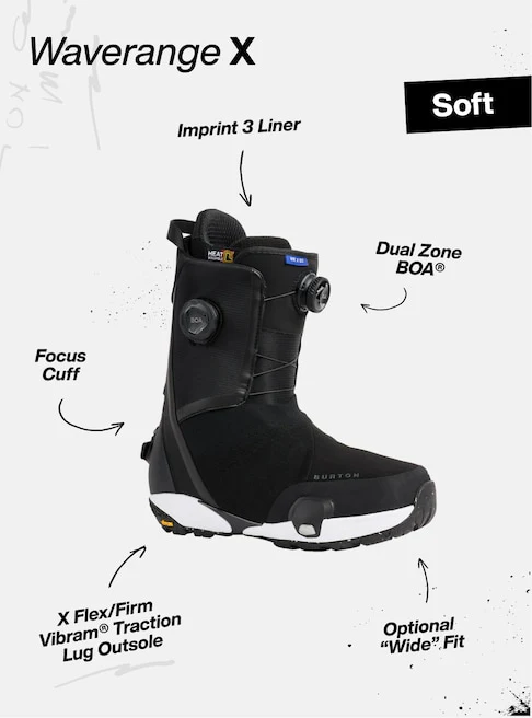 BURTON Waverange X Step On snowboard boots - Mens - Black - Image 4