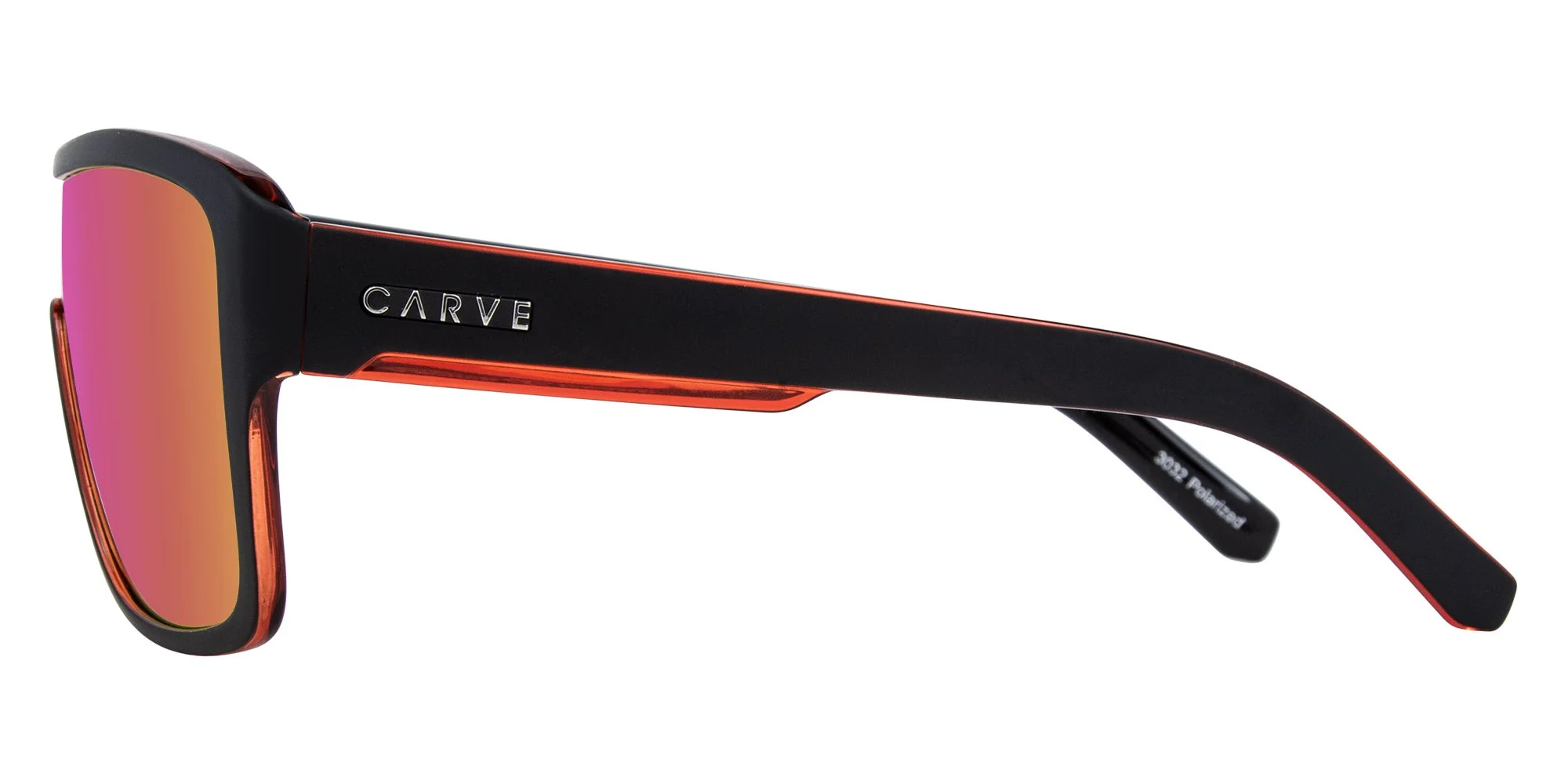 CARVE Anchor Beard Sunglass - Black/Orange Iridium Lens - Image 3
