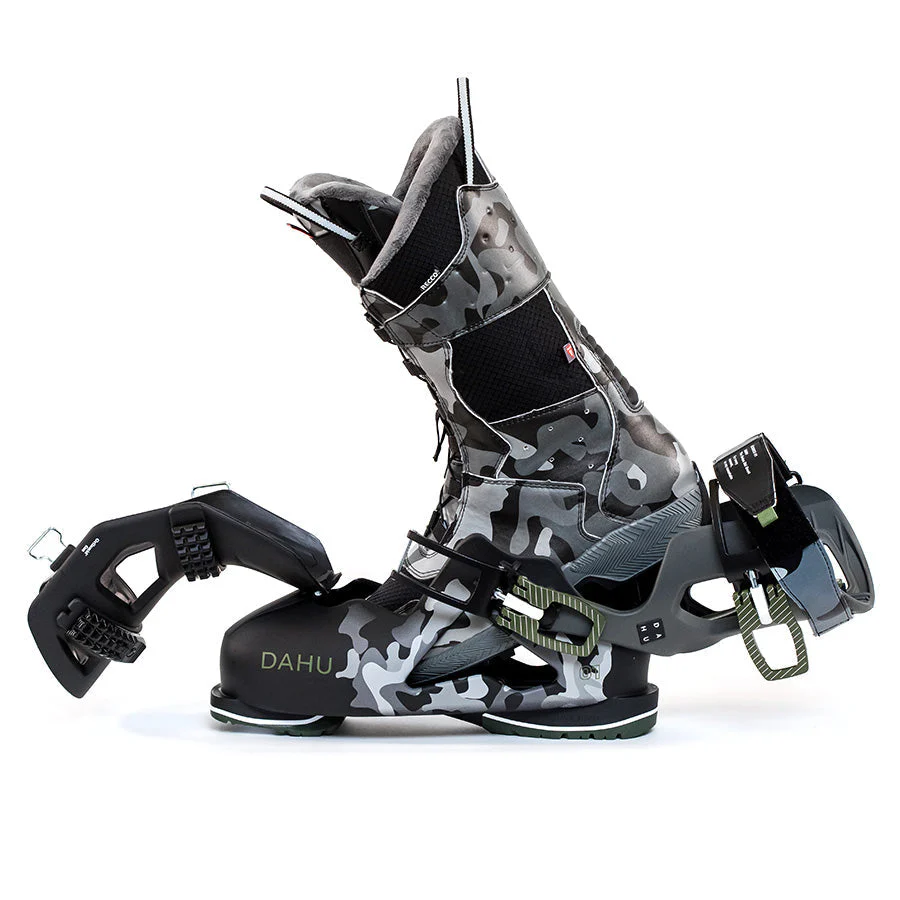DAHU Ecorce 01 ski boots - Mens - Basalt Black Green Camo - Image 3