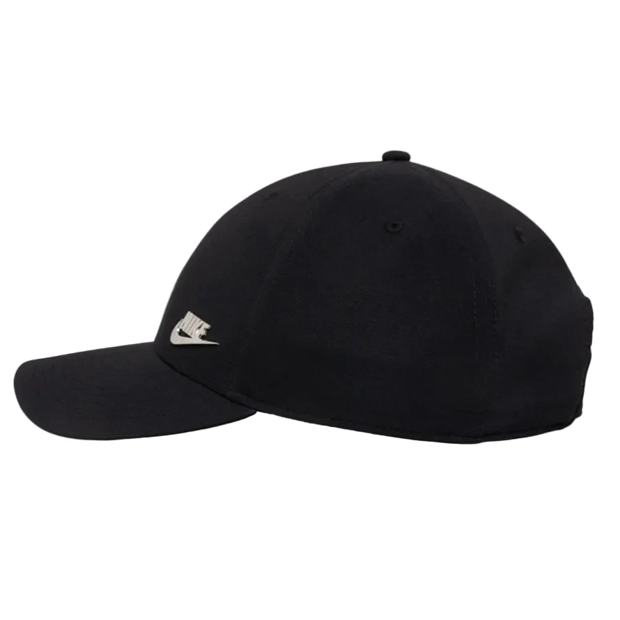 Nike Dri-FIT Club Structured Metal Logo Cap - Black/Metallic Gold - Image 4