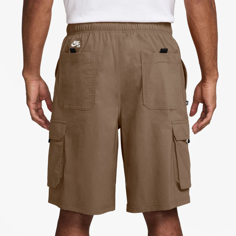 Nike SB Dri-FIT Kearny Cargo Skate Shorts - Mosswood Brown/White - Image 3