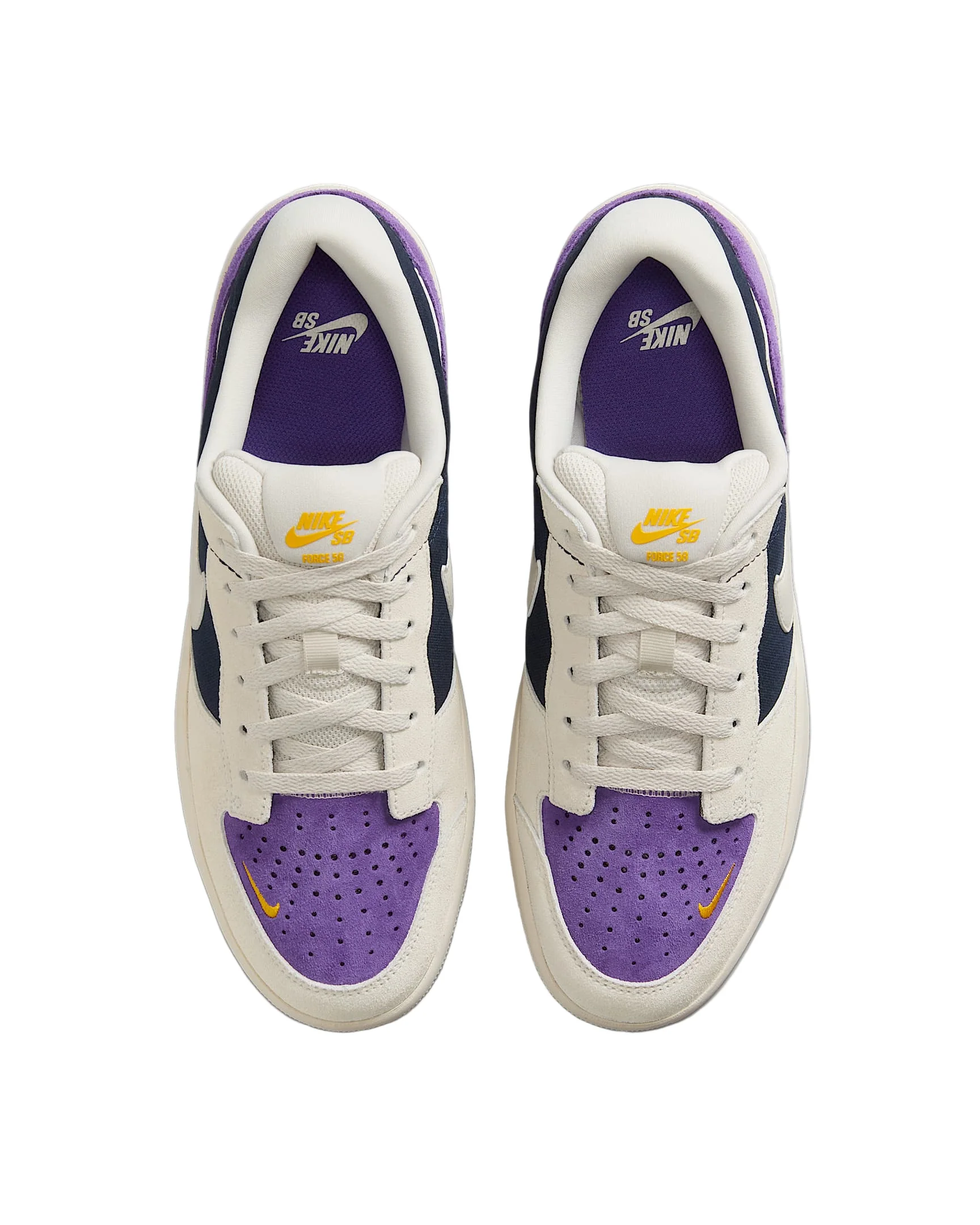 Nike SB Force 58 shoes - Obsidian /Lt Orewood Brown/Wild Grape - Image 3
