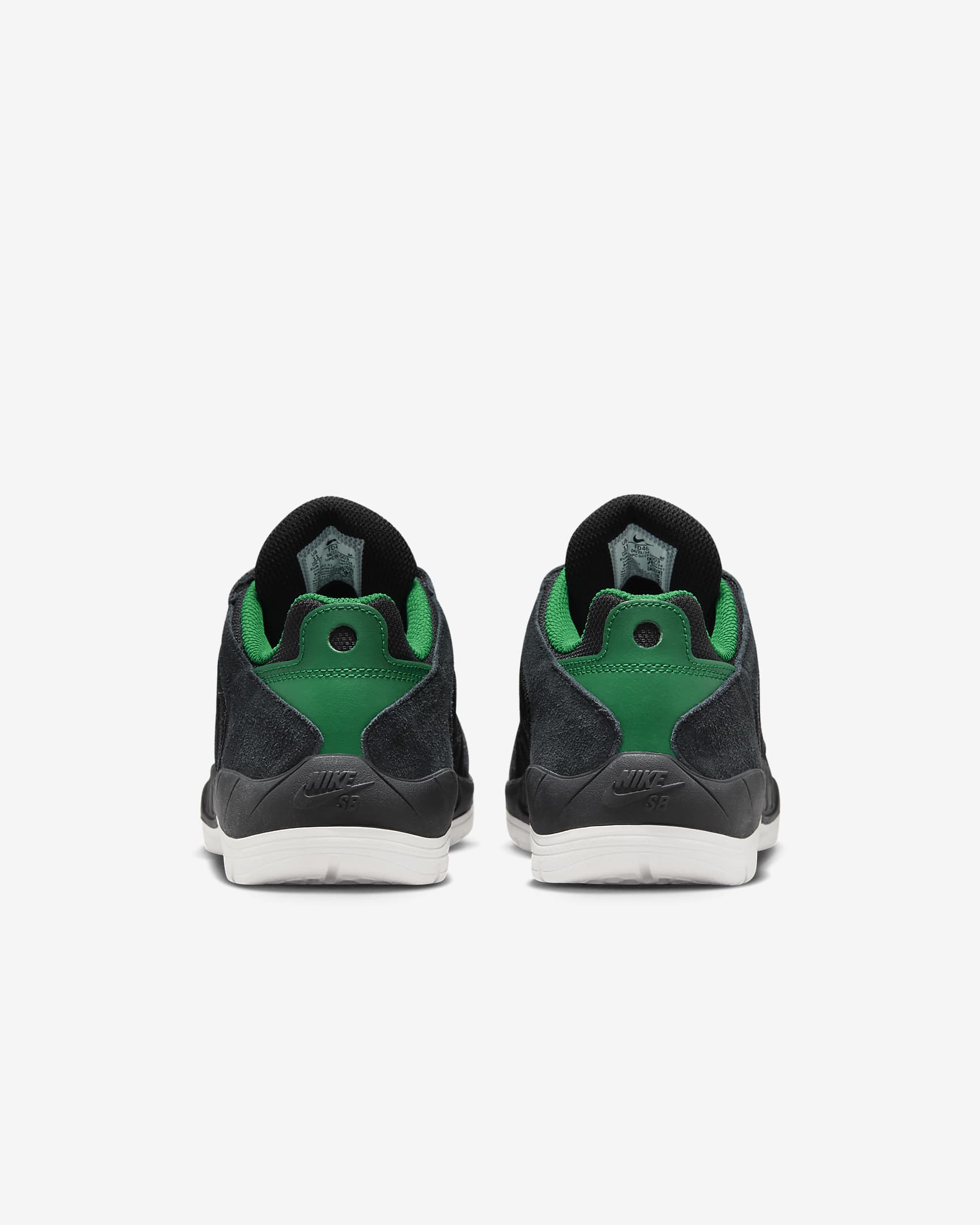 Nike SB Vertebrae Shoe - Black/Summit White/Malachite - Image 3