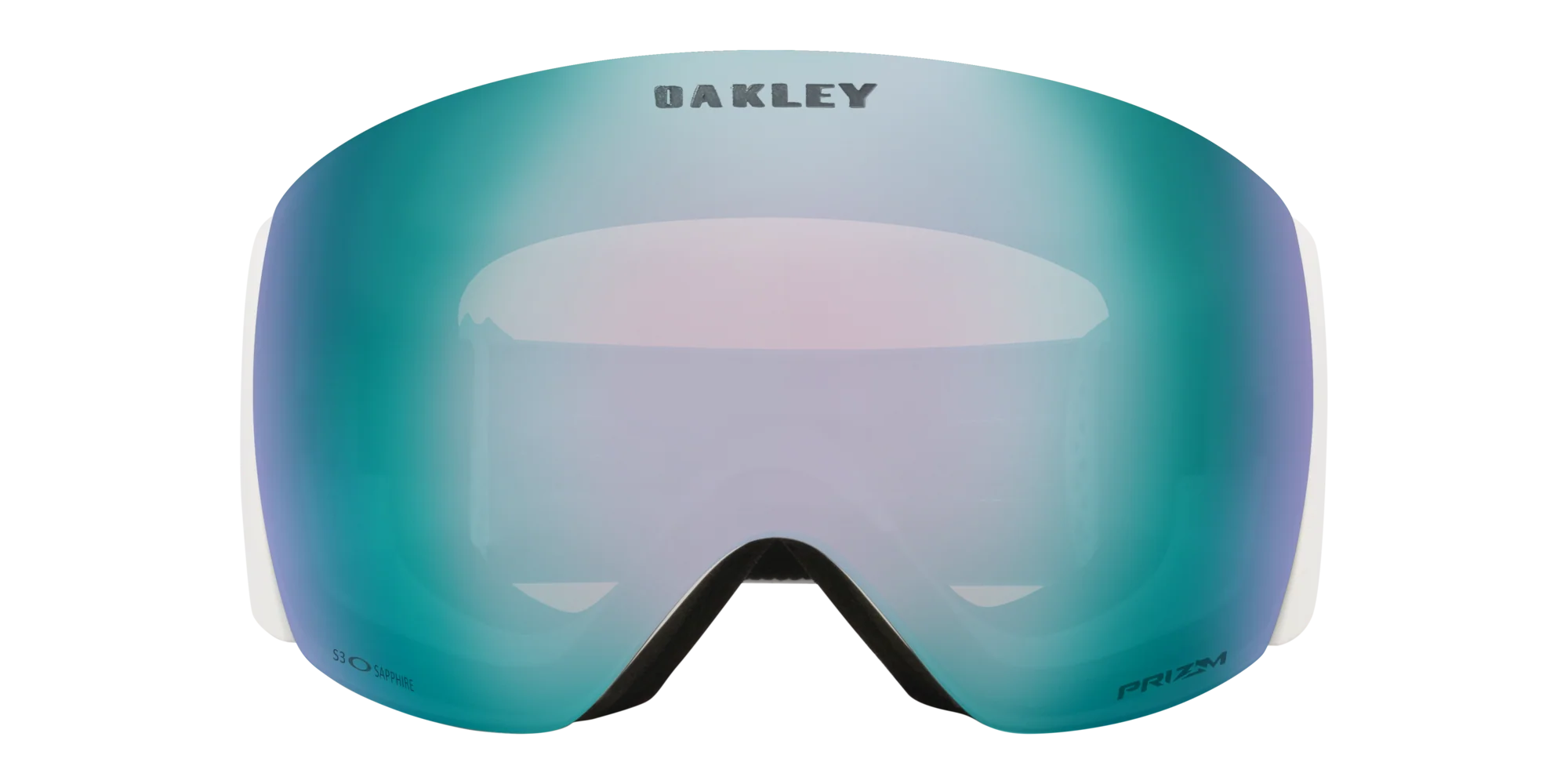 OAKLEY Flight Deck Pro L goggles - Matte White w/ Sapphire Iridium - Image 2