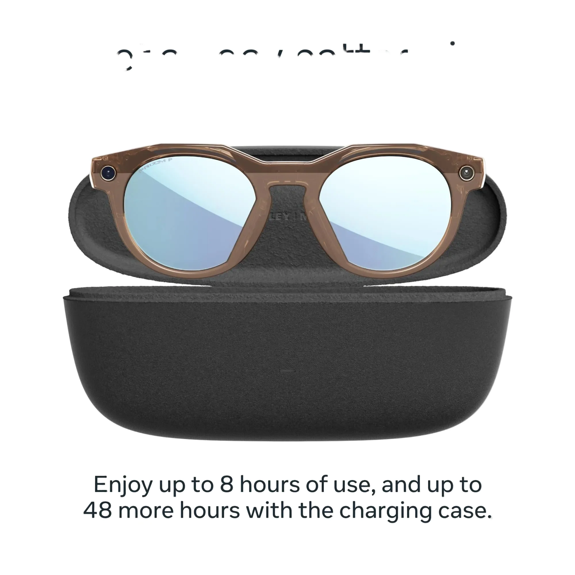 OAKLEY Meta HSTN Sunglasses - Brown Smoke w/ Deep Water Polarised - Image 3