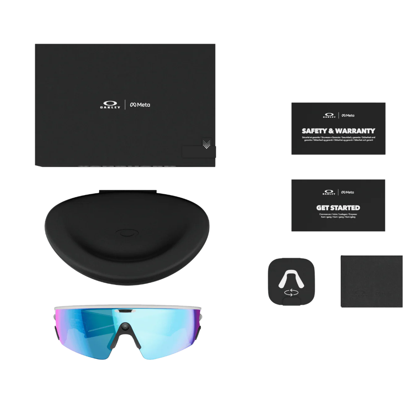 OAKLEY Meta Vanguard Sunglasses - White w/Prizm Saphhire - Image 6