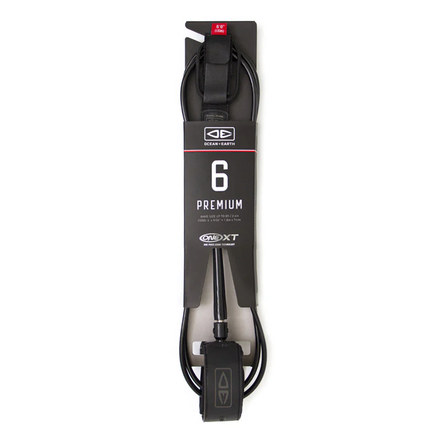 OCEAN AND EARTH Premium 6 One XT Leash - Black