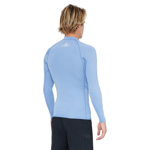 Oneill Clean and Mean LS Rash Guard Mens - Faded Denim - Image 2
