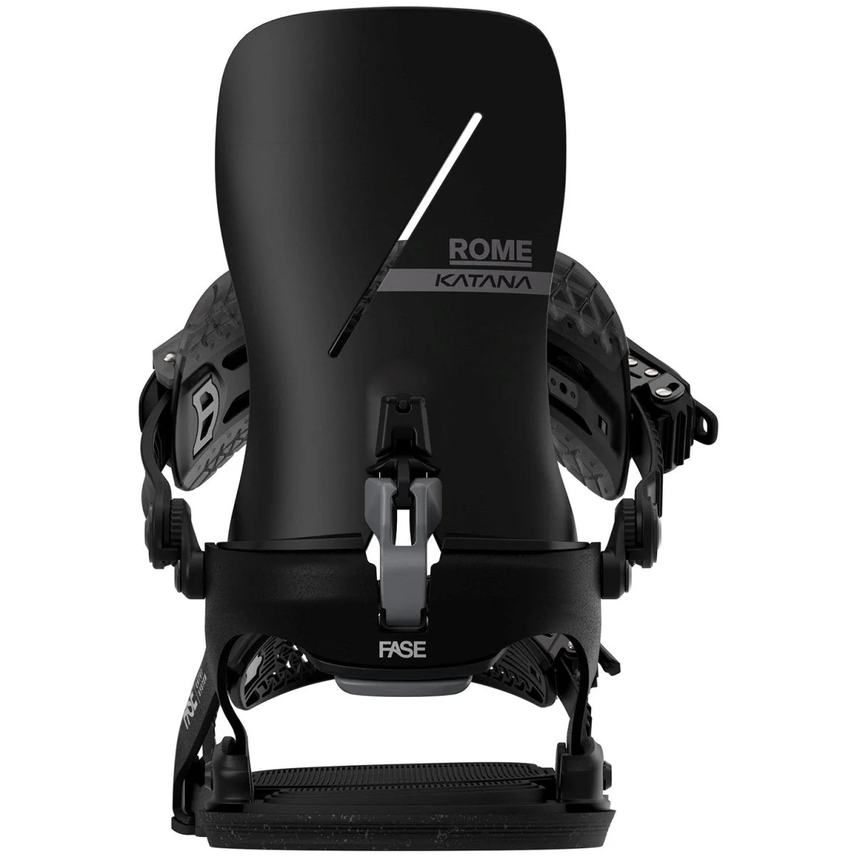 ROME Katana AsymWrap FASE snowboard bindings 2027 - Black - Image 3