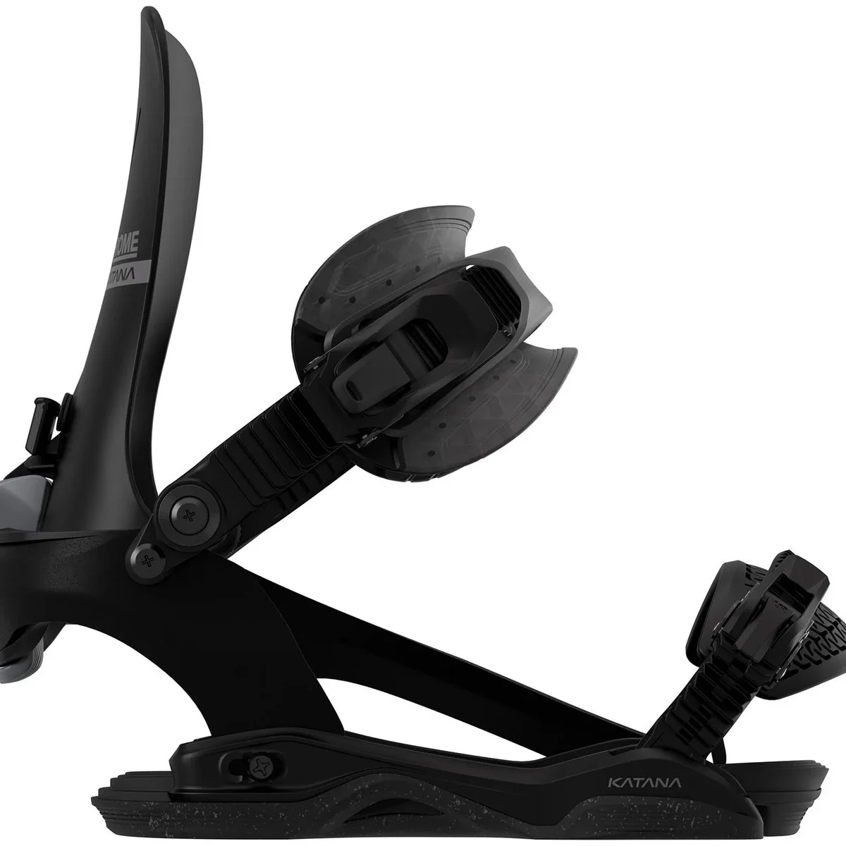 ROME Katana AsymWrap FASE snowboard bindings 2027 - Black - Image 4