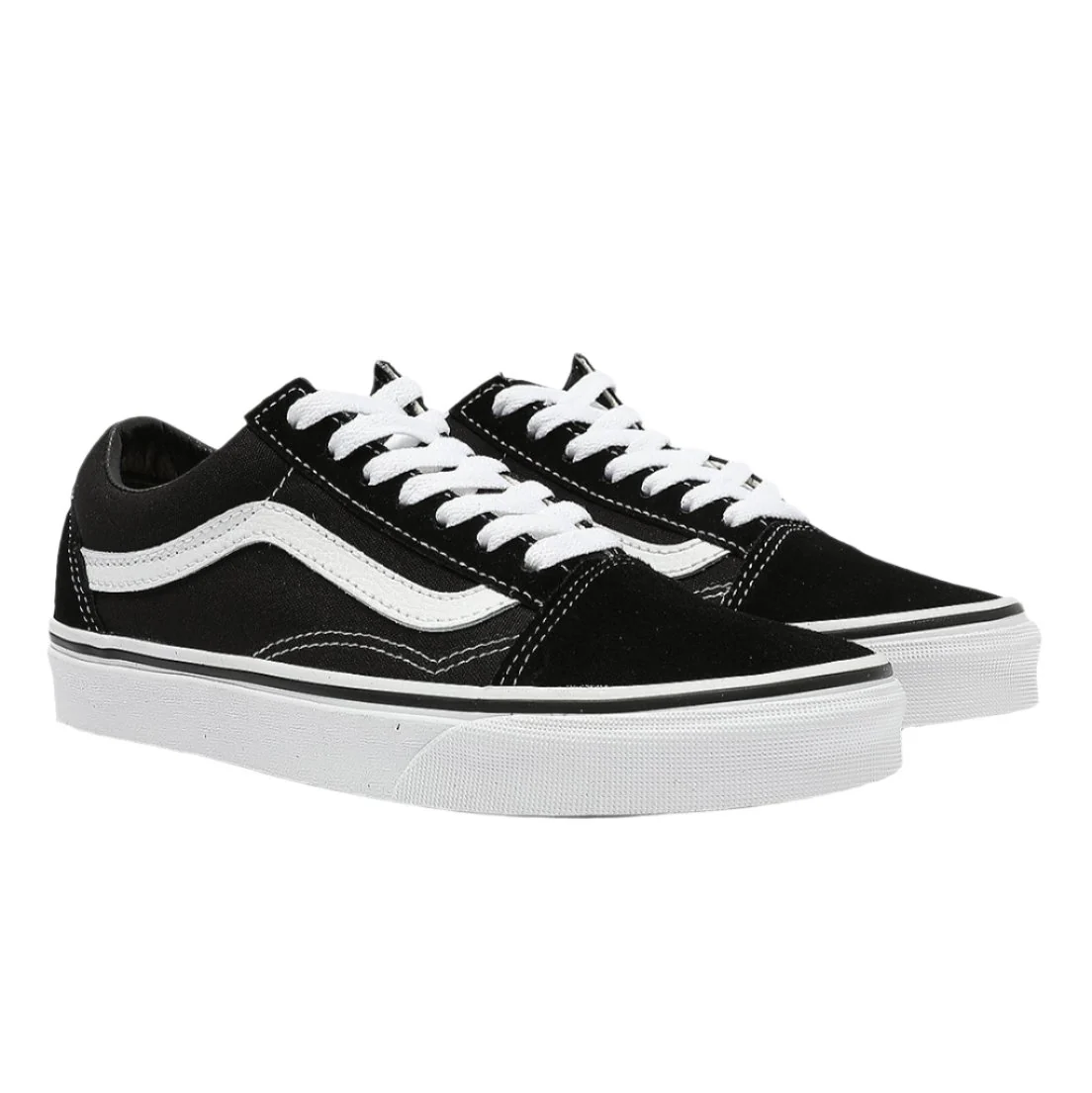 Vans Old Skool Shoe Mens - Black/White - Image 3