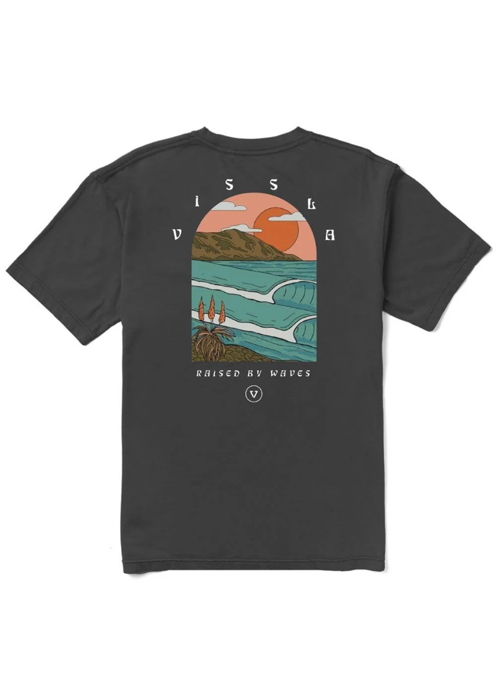 VISSLA Coastliner Organic Blend SS Tee - Phantom - Image 2