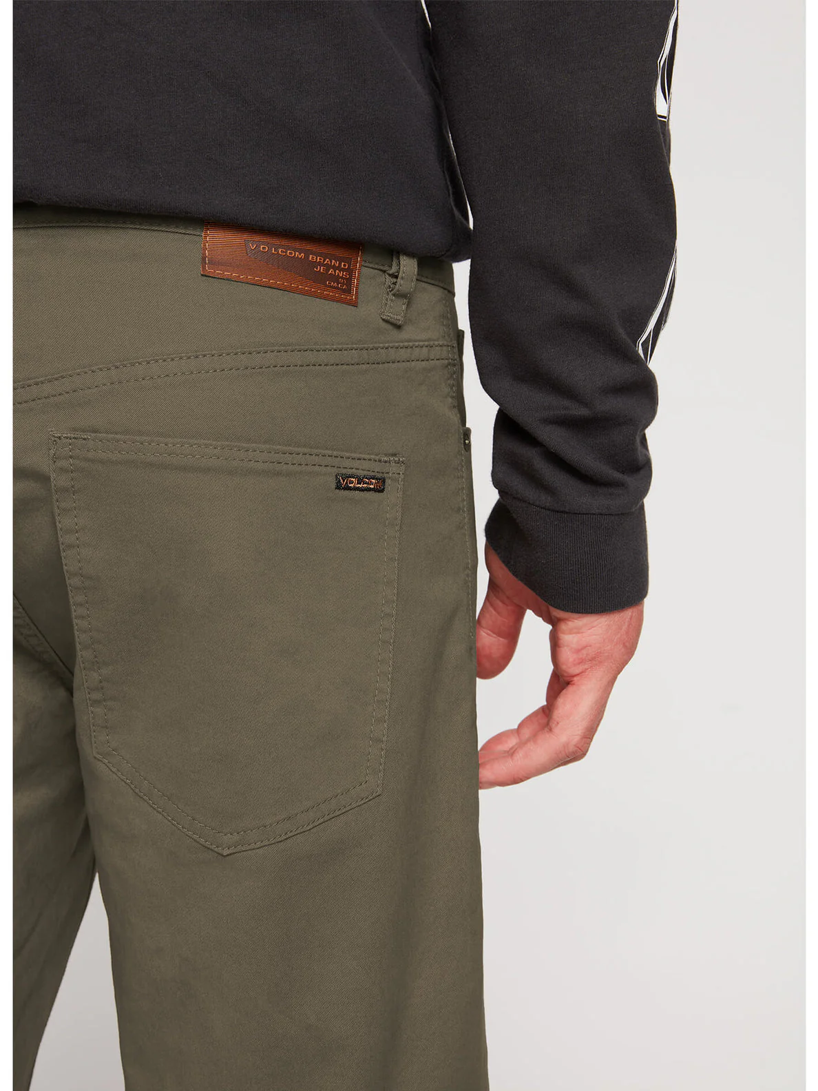 Volcom Solver Lite 5 Pocket Short - Army Green - Image 3